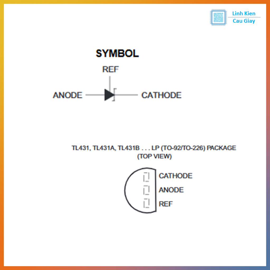 Linh kiện TL431 cắm TO-92 (10 chiếc)