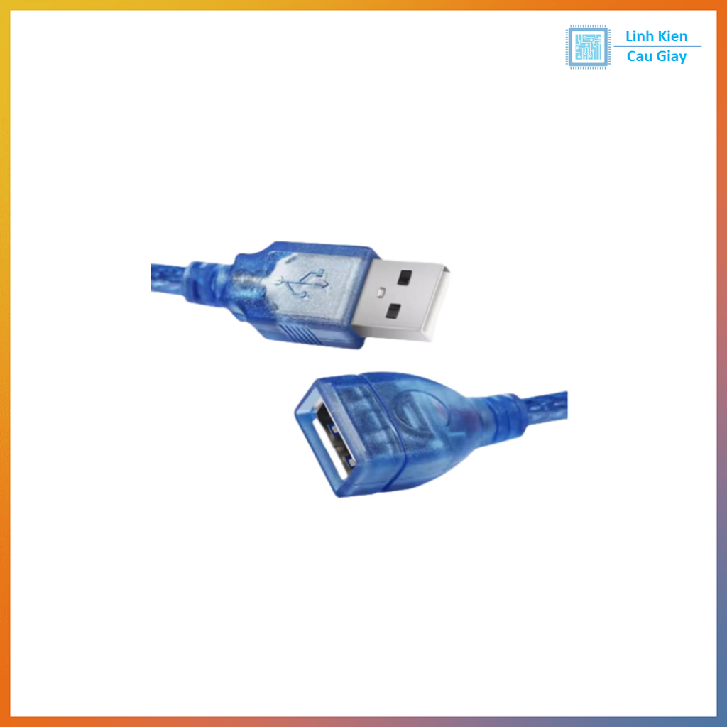 Dây Cáp USB Nối Dài – Màu Xanh, Chống Nhiễu, Tốc Độ Cao