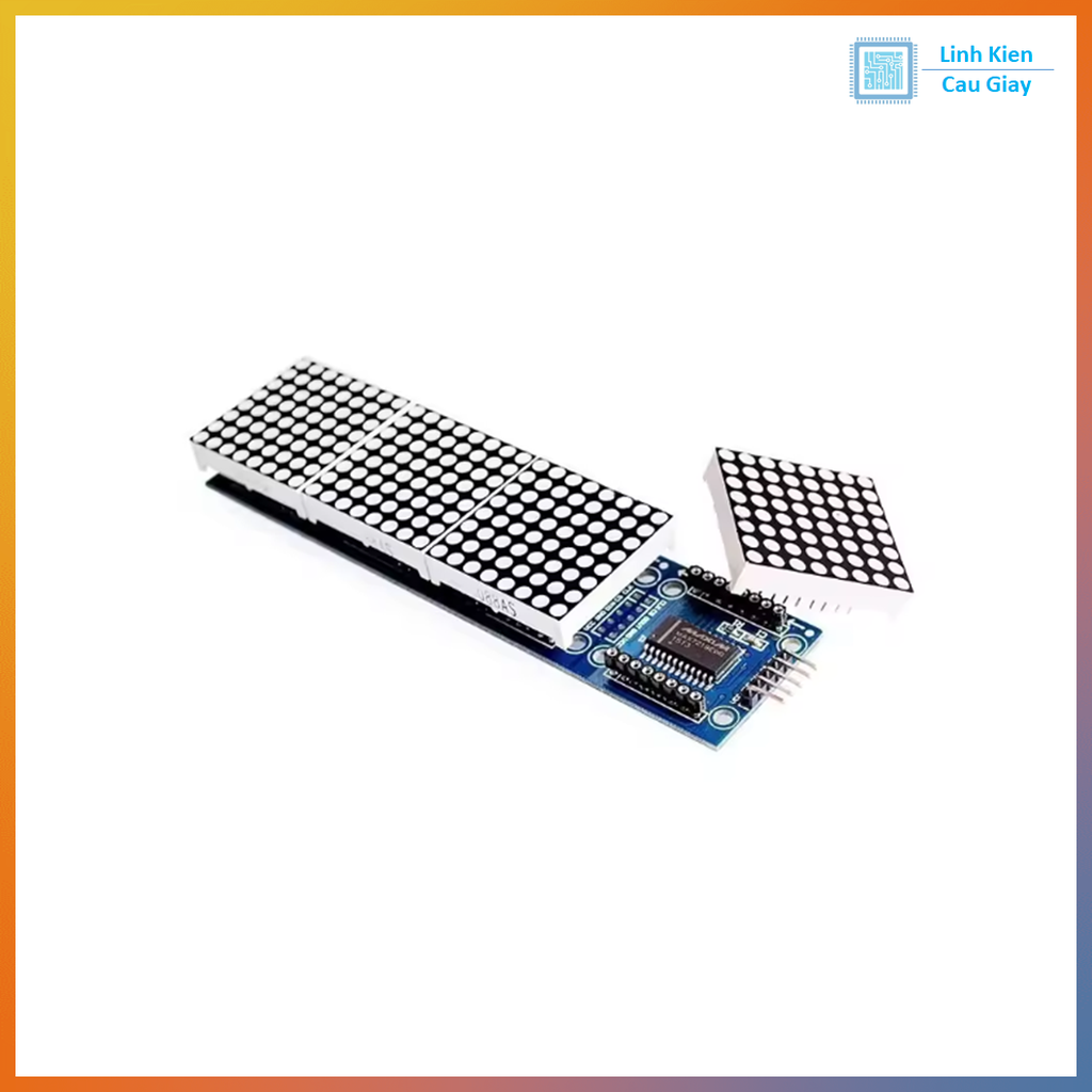 Module Hiển Thị 4 Led Ma Trận MAX7219 1*4 hình chữ nhật