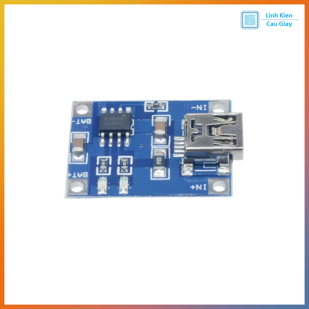 Mạch Sạc Pin 1 Cell 18650 TP4056 1A MiniUSB