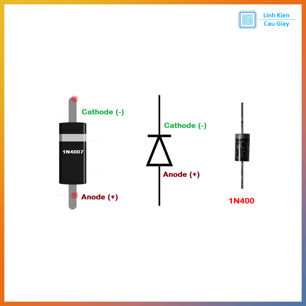 Diode chỉnh lưu 1N4007 1A 1000V (SL 10c)