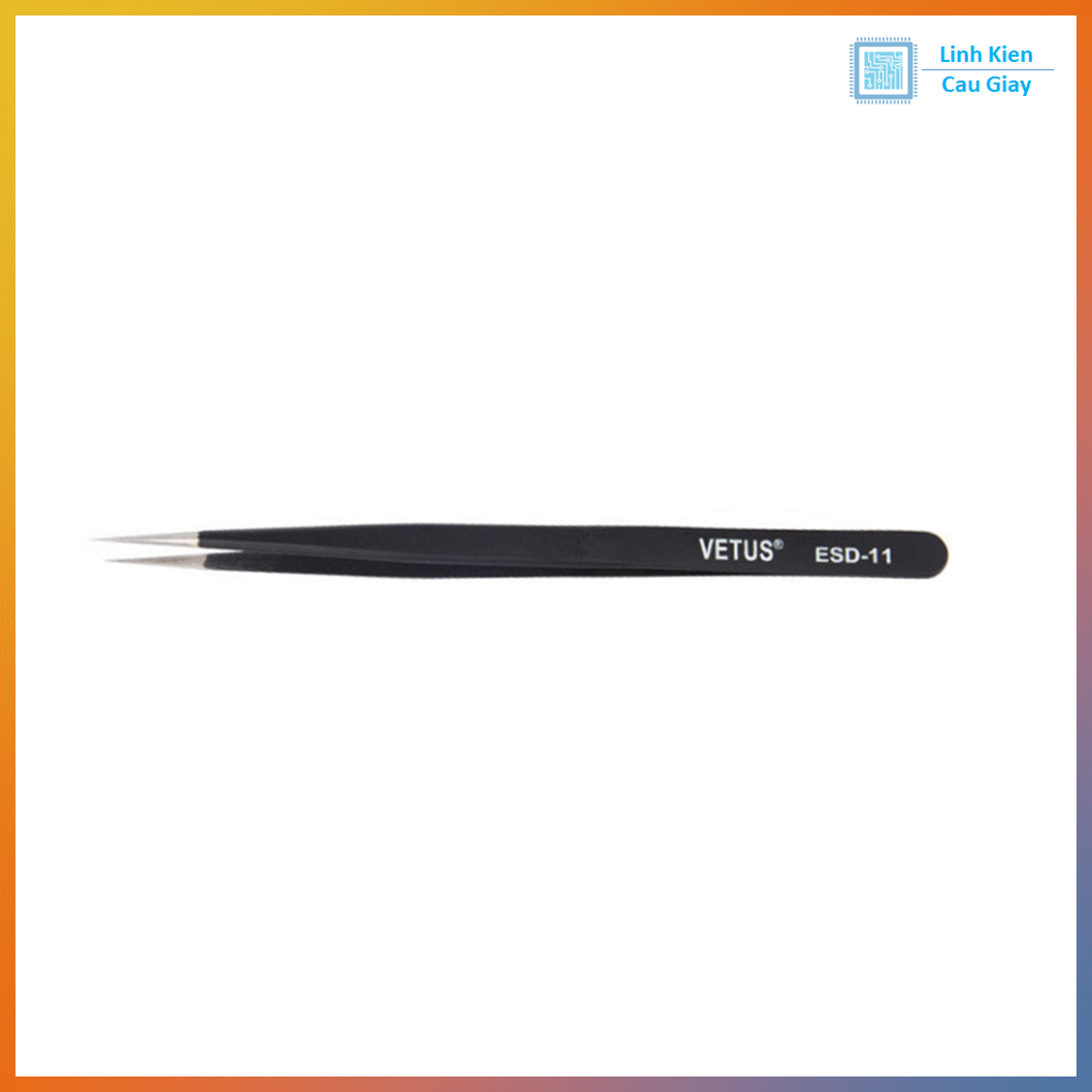 Nhíp, Panh kẹp, gắp linh kiện thẳng, cong VETUS ESD các loại Chống Tĩnh Điện Bằng Thép Không Gỉ