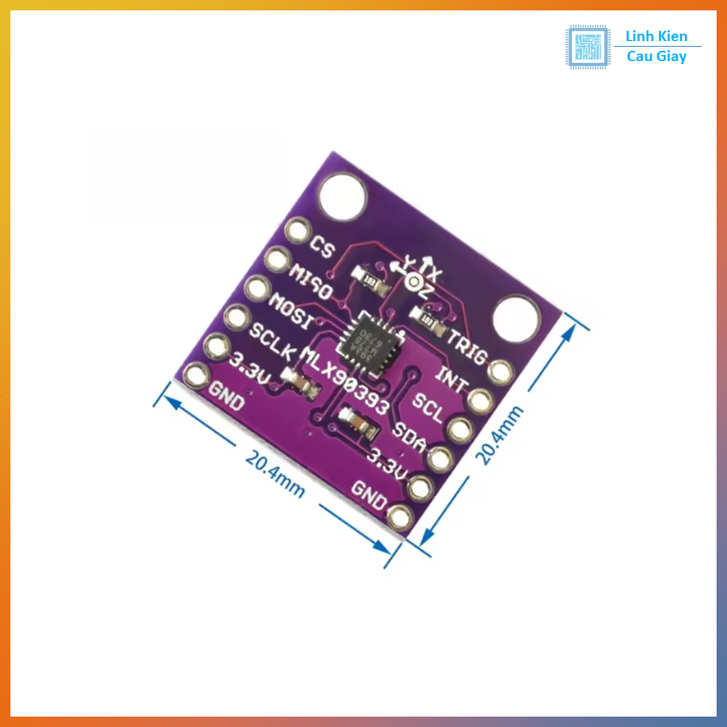 Module từ trường 3D MLX90393