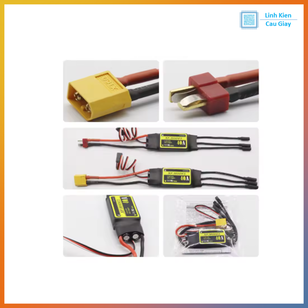 Bộ điều tốc ESC không chổi than 3 pha 40A lipo 2-3s