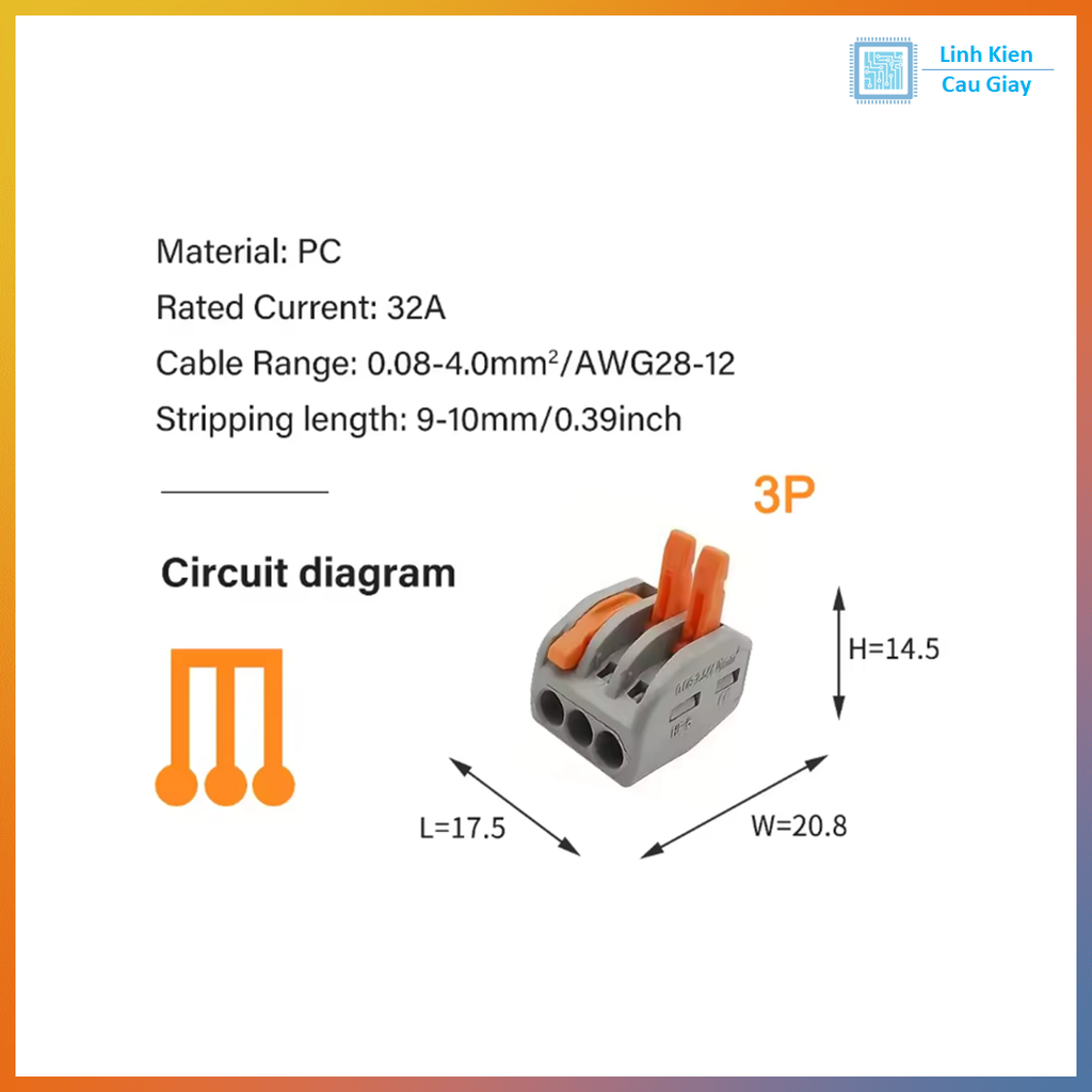 Jack Nối 3 dây PCT-213