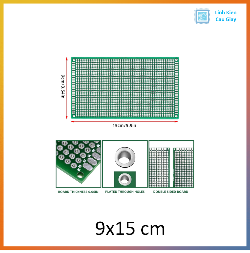 PCB Đục lỗ Phíp FR4 - 2 mặt