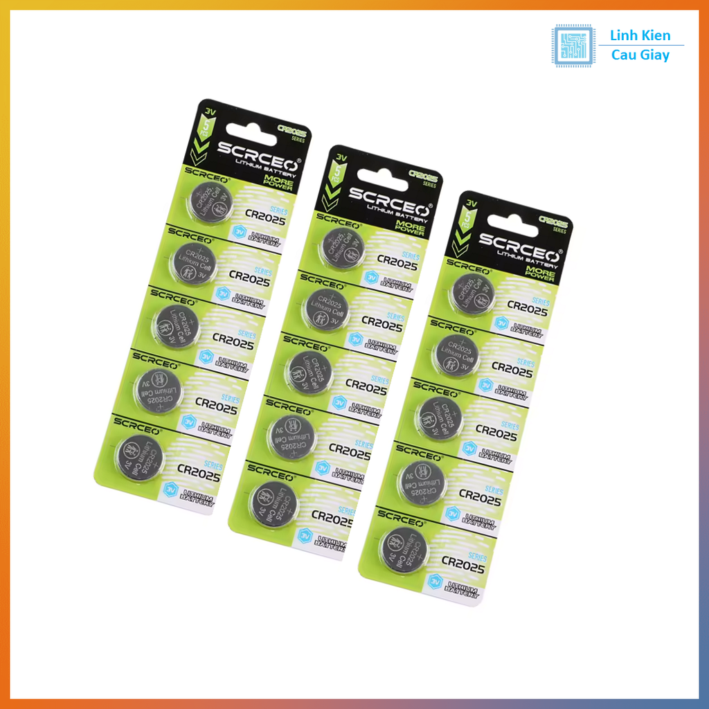 Pin CR2025 Loại Vỉ (1 Viên)