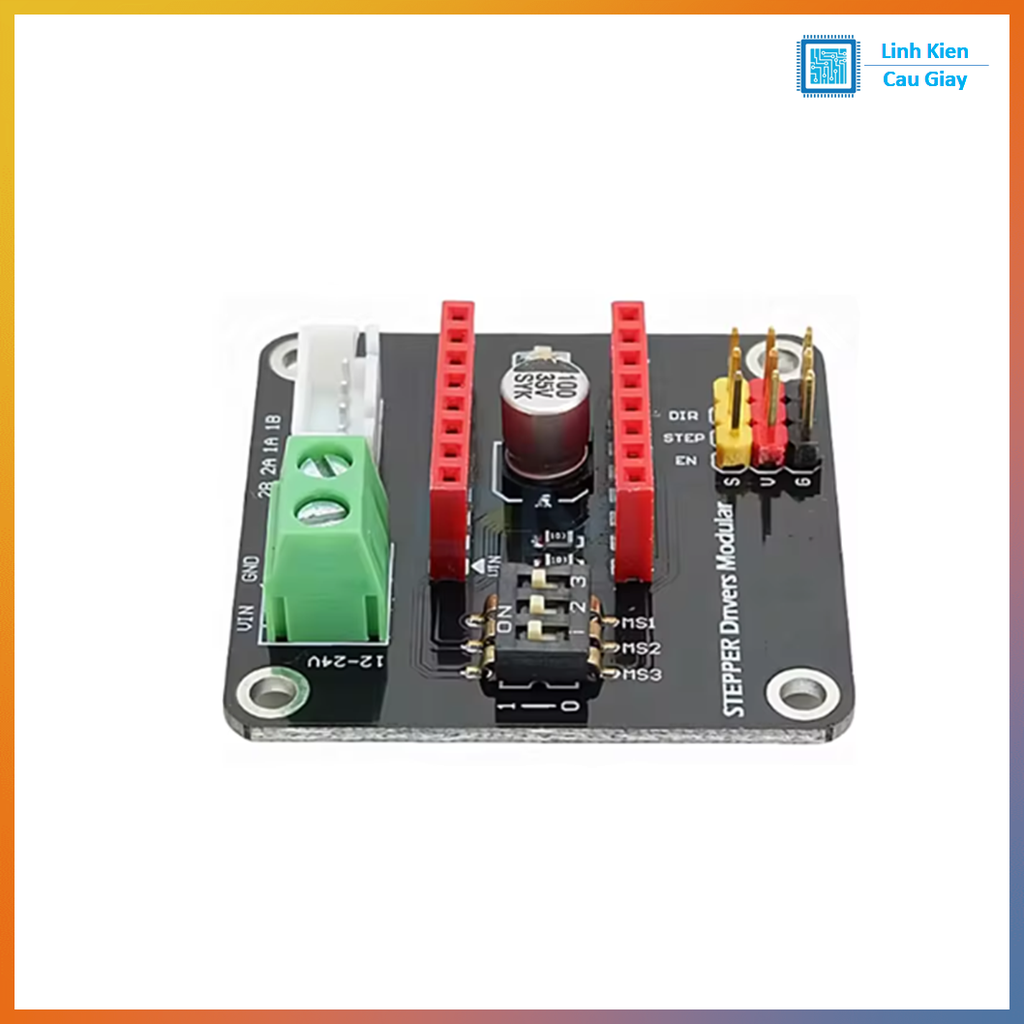 Đế ra chân Driver động cơ bước A4988, DRV8825