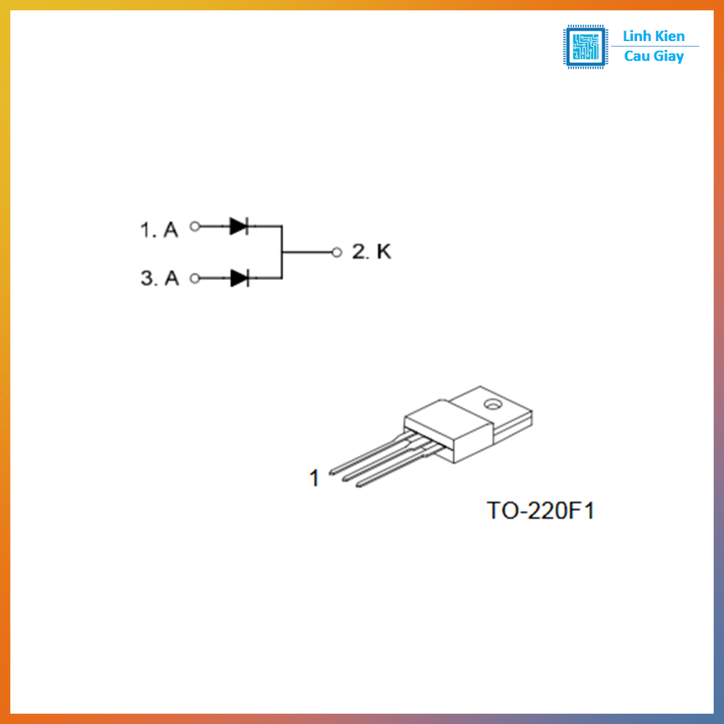 Linh kiện Diode Schottky MBR30200 30A 200V TO-220F