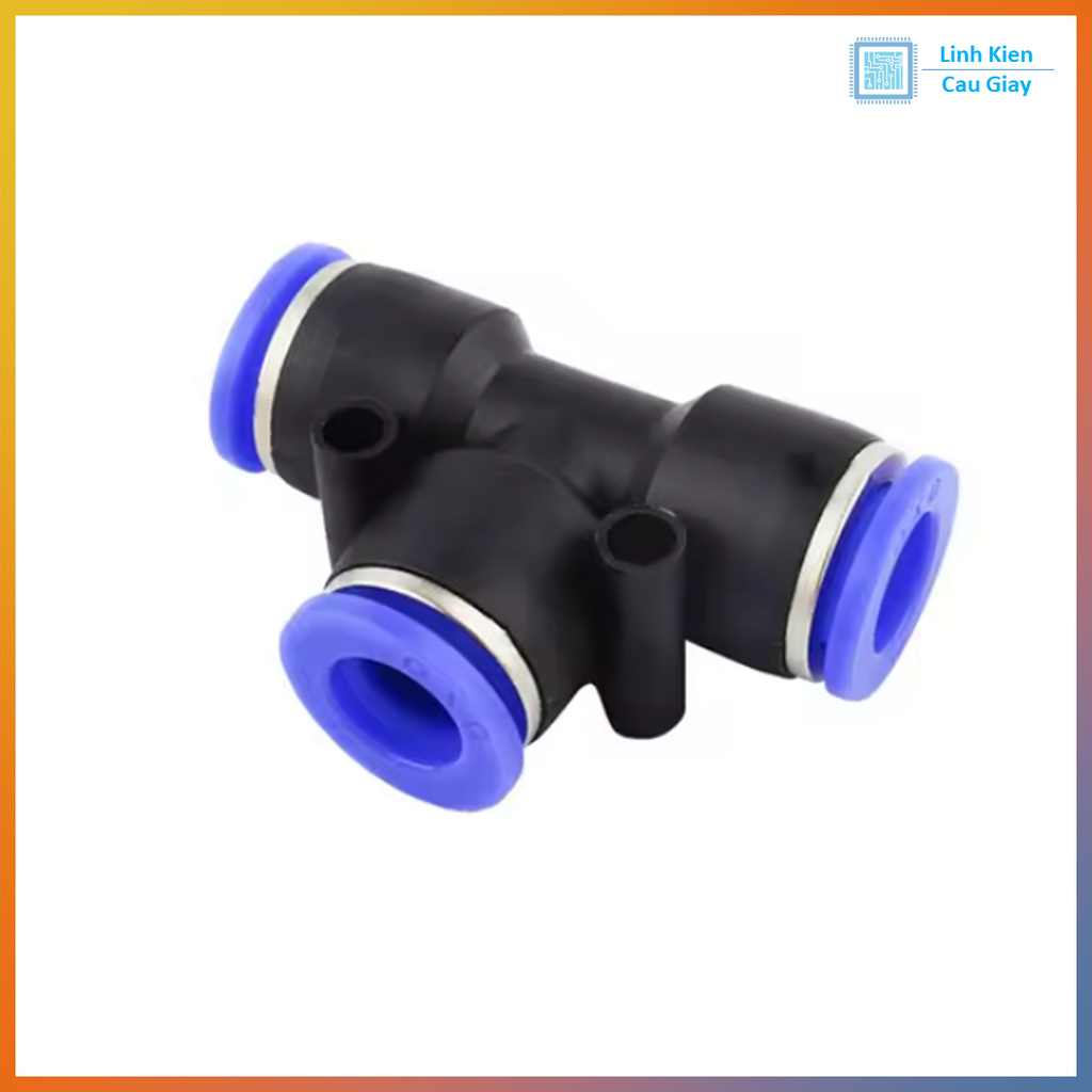 Đầu nối hơi nhanh chia 3 chữ T PE