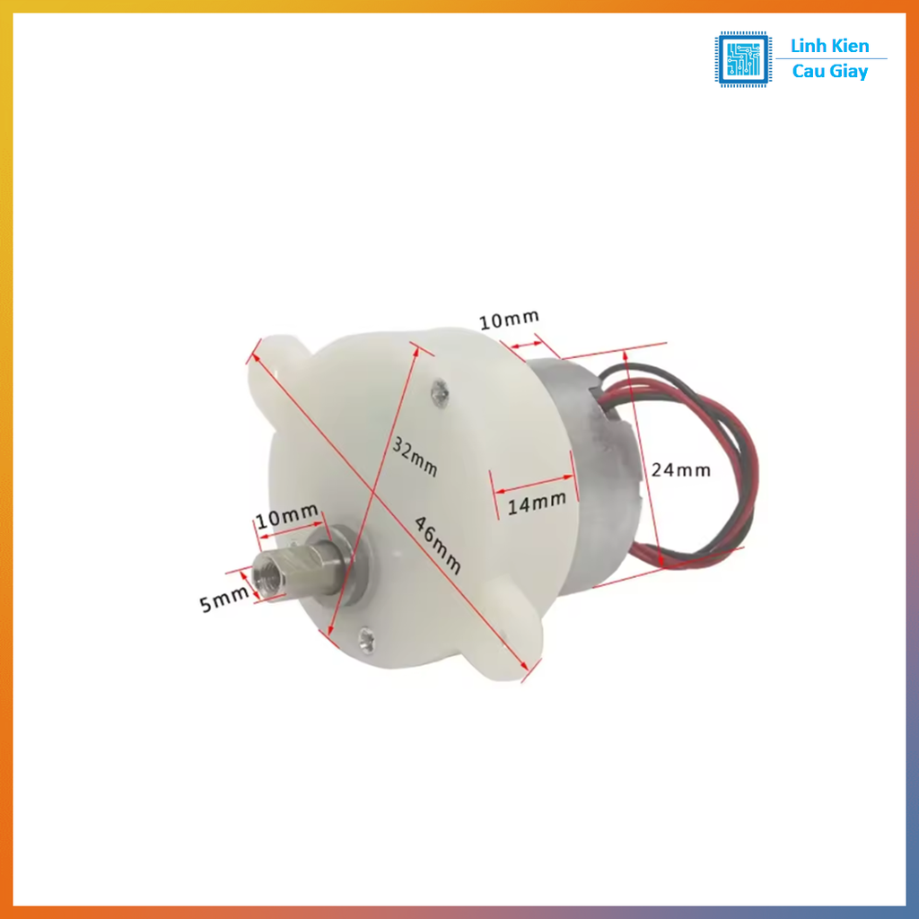 Động cơ giảm tốc DC JS-30 6V 100v/p