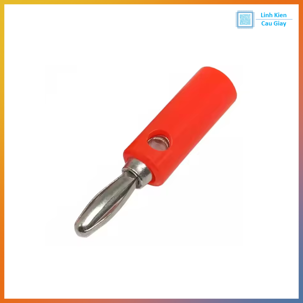 Jack bắp chuối 4mm đực, cái đủ màu