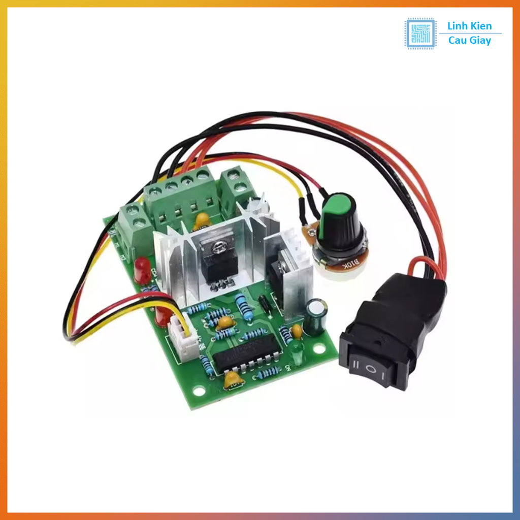 MẠCH ĐIỀU KHIỂN TỐC ĐỘ VÀ ĐẢO CHIỀU ĐỘNG CƠ DC 12V-36V 150W