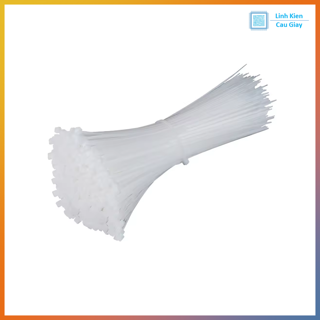 Dây thít màu trắng (100 chiếc)