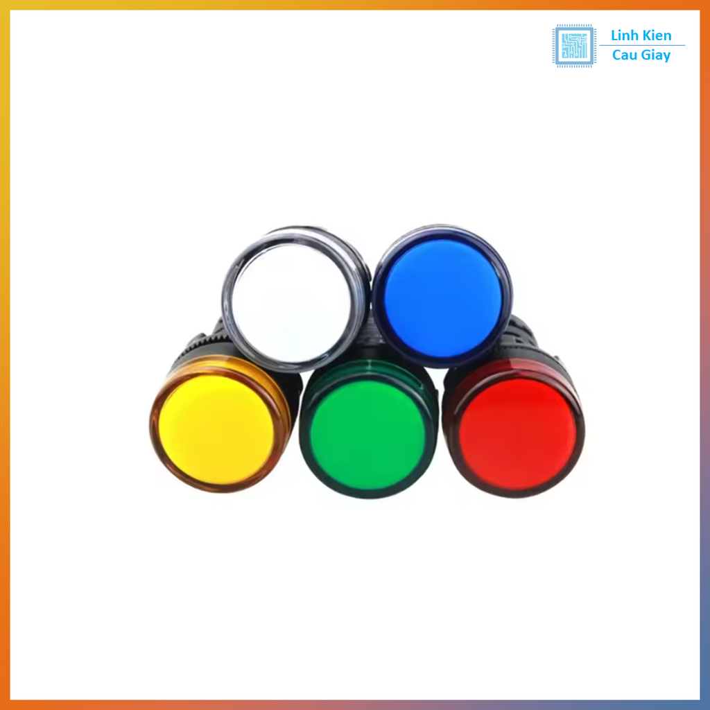 Đèn báo phi 22mm AD16 22D/S Điện áp 24V