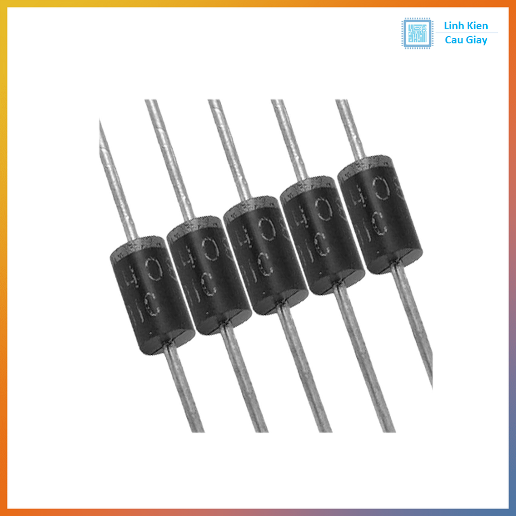 Diode chỉnh lưu 1N5408 3A 1000V DIP DO-210AD