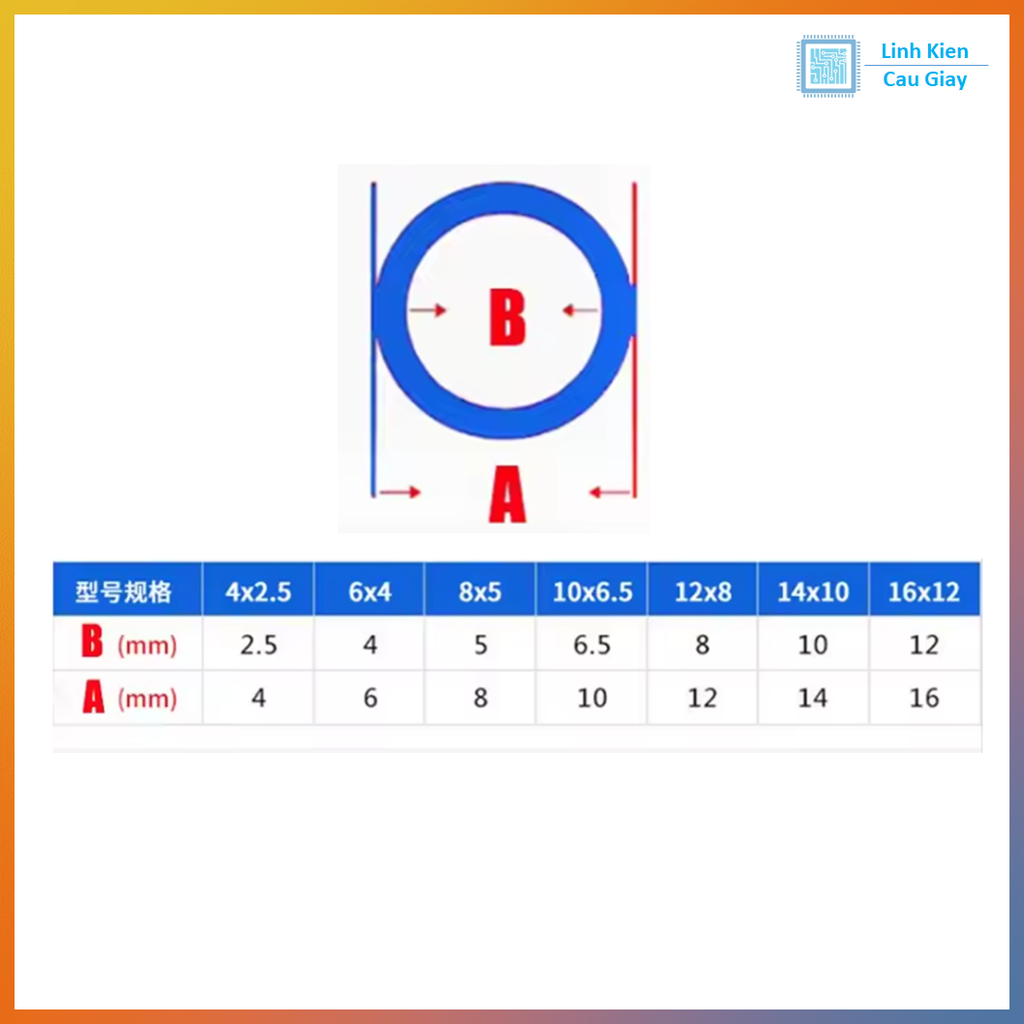 Ống PU, TIO dẫn hơi, dẫn nước (Màu trong suốt)
