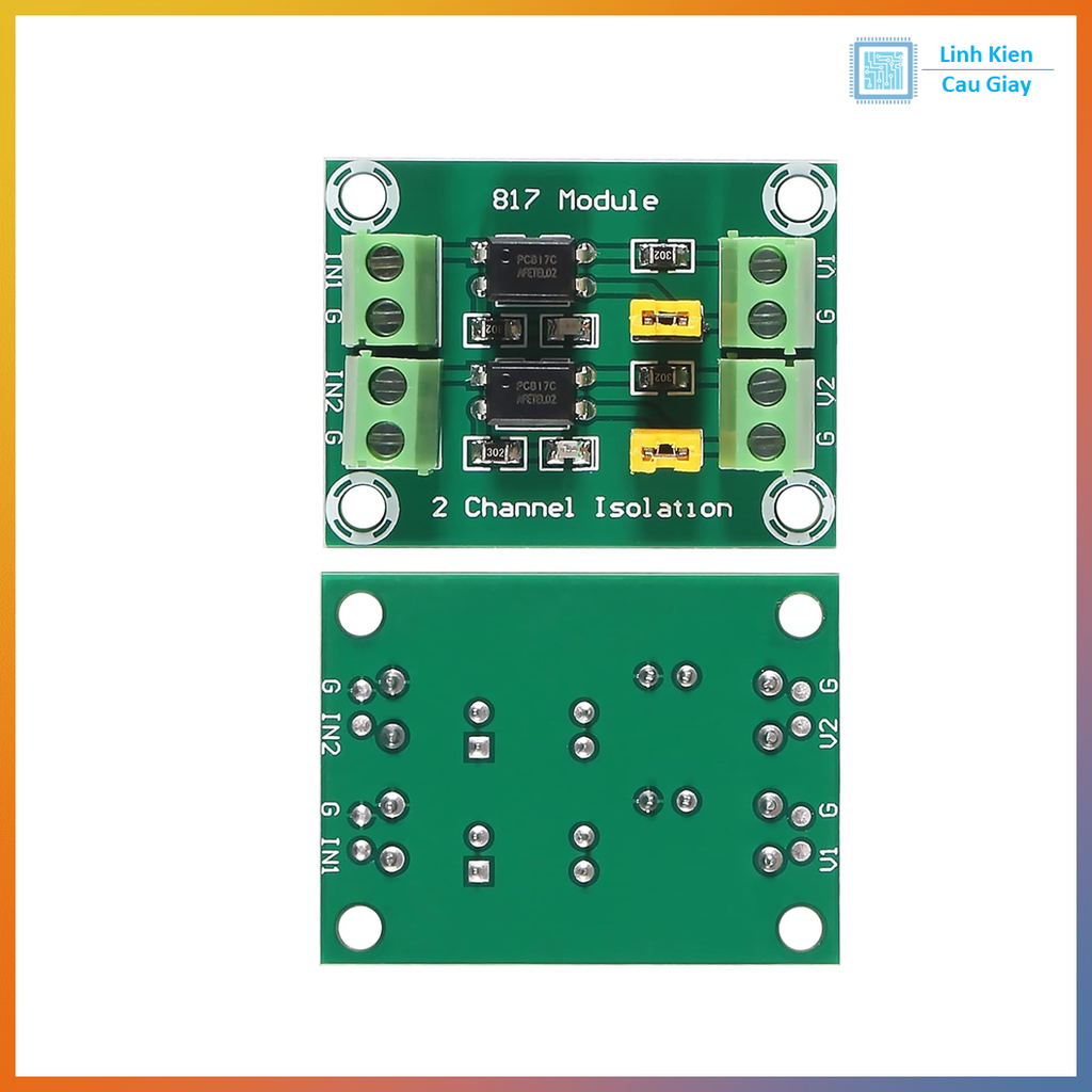 Module Opto Cách Ly 2 Kênh PC817
