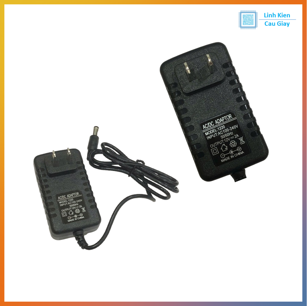 Nguồn Adapter 12V2A đầu ra Jack DC 5.5*2.5mm