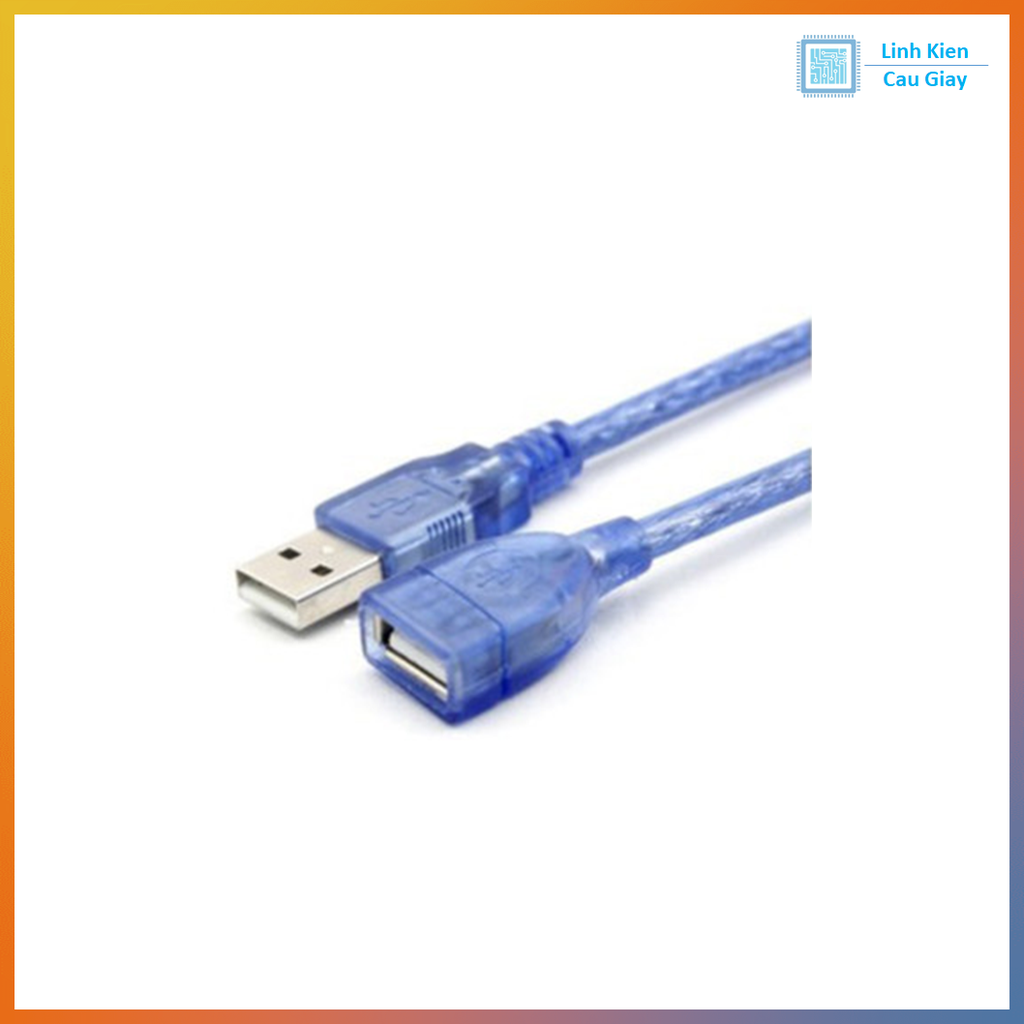 Dây Cáp USB Nối Dài – Màu Xanh, Chống Nhiễu, Tốc Độ Cao
