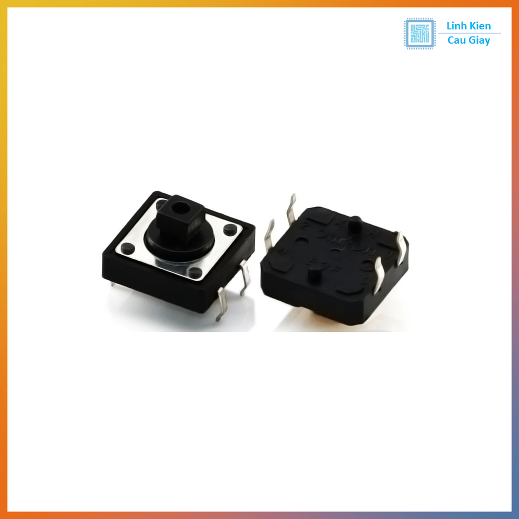 NÚT NHẤN 4 CHÂN B3F 12X12X7.2MM