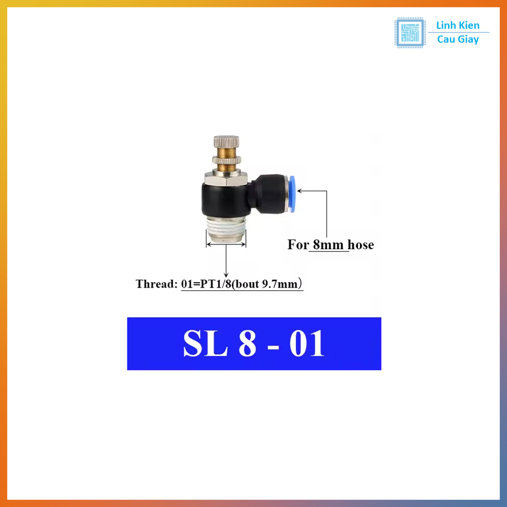 Van tiết lưu ống phi 8 (SL8)