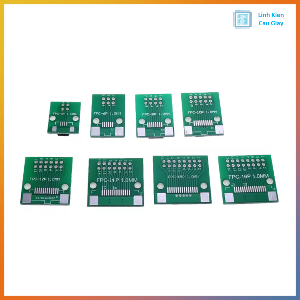 PCB chuyển đổi Jack FFC/FPC 1mm sang chân cắm DIP 2.54mm
