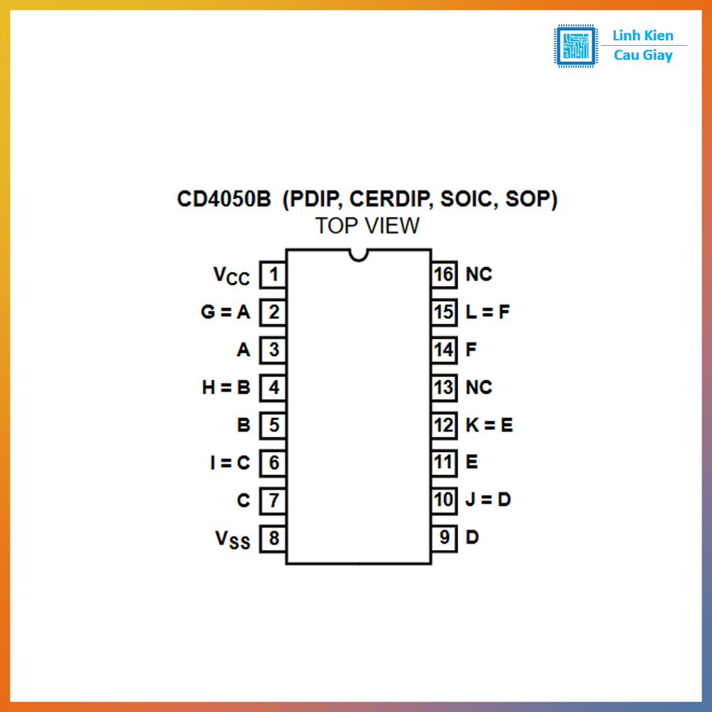 Linh kiện IC CD4050
