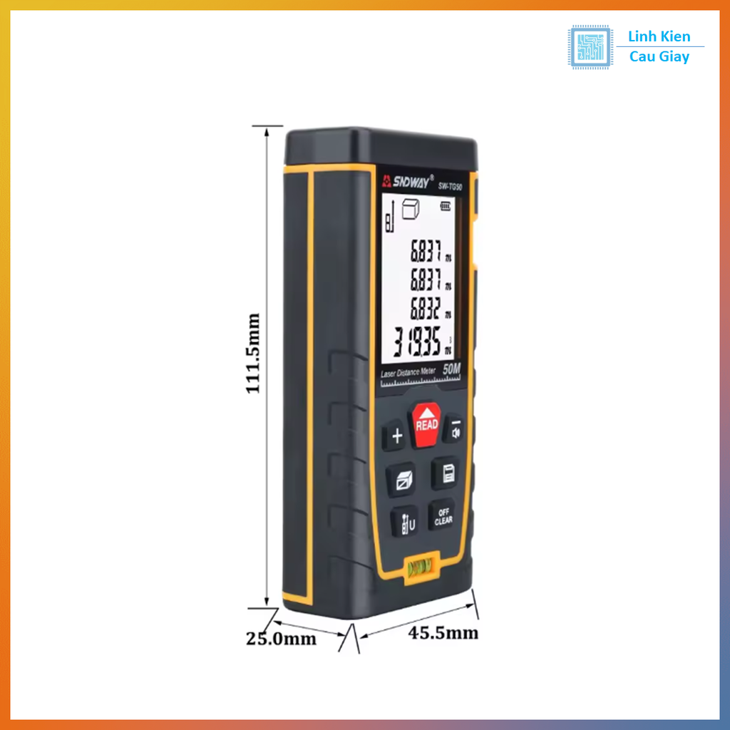 Thước đo khoảng cách bằng tia laser SNDWAY SW-M50, SW-M100