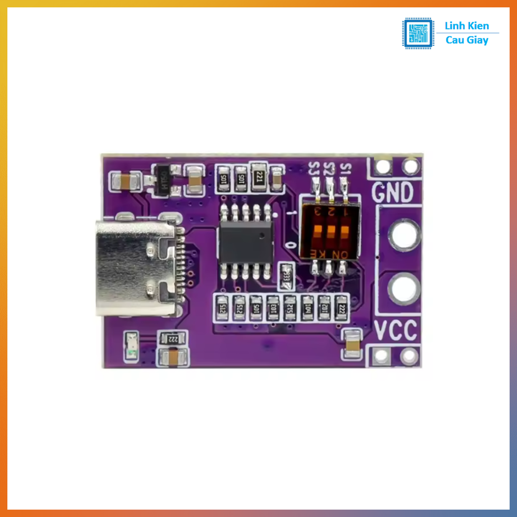 Module nguồn kích hoạt USB-C PD Trigger ra 5V 9V 12V 15V 20V