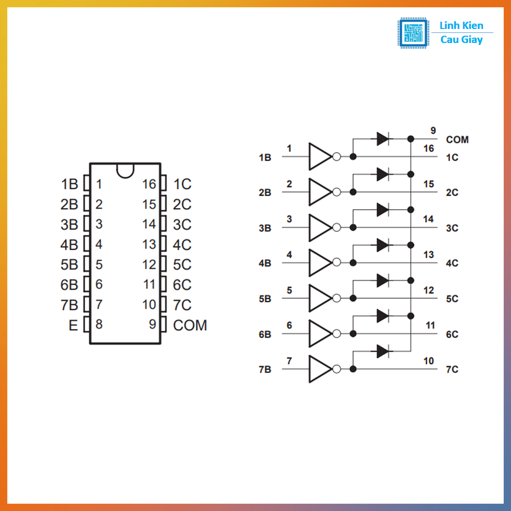 Linh kiện IC ULN2003