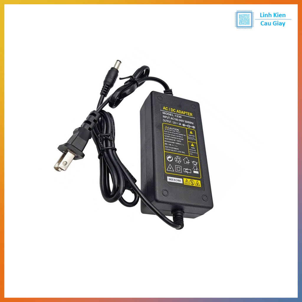 Nguồn Adapter 12V3A đầu ra jack DC 5.5