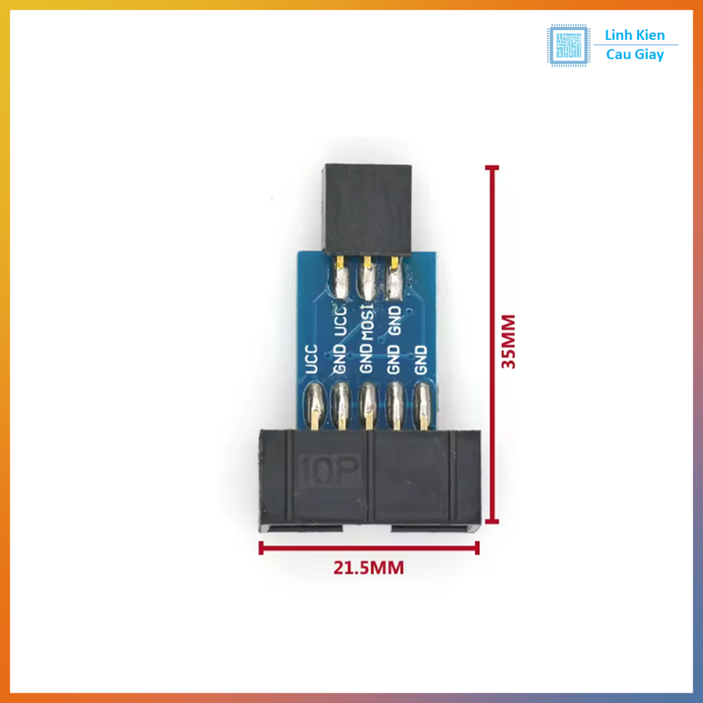 PCB chuyển đổi AVR ISP 10 pin sang 6 pin arduino