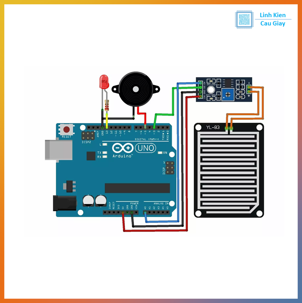 Cảm Biến Mưa Dùng Cho Arduino (Rain Sensor)