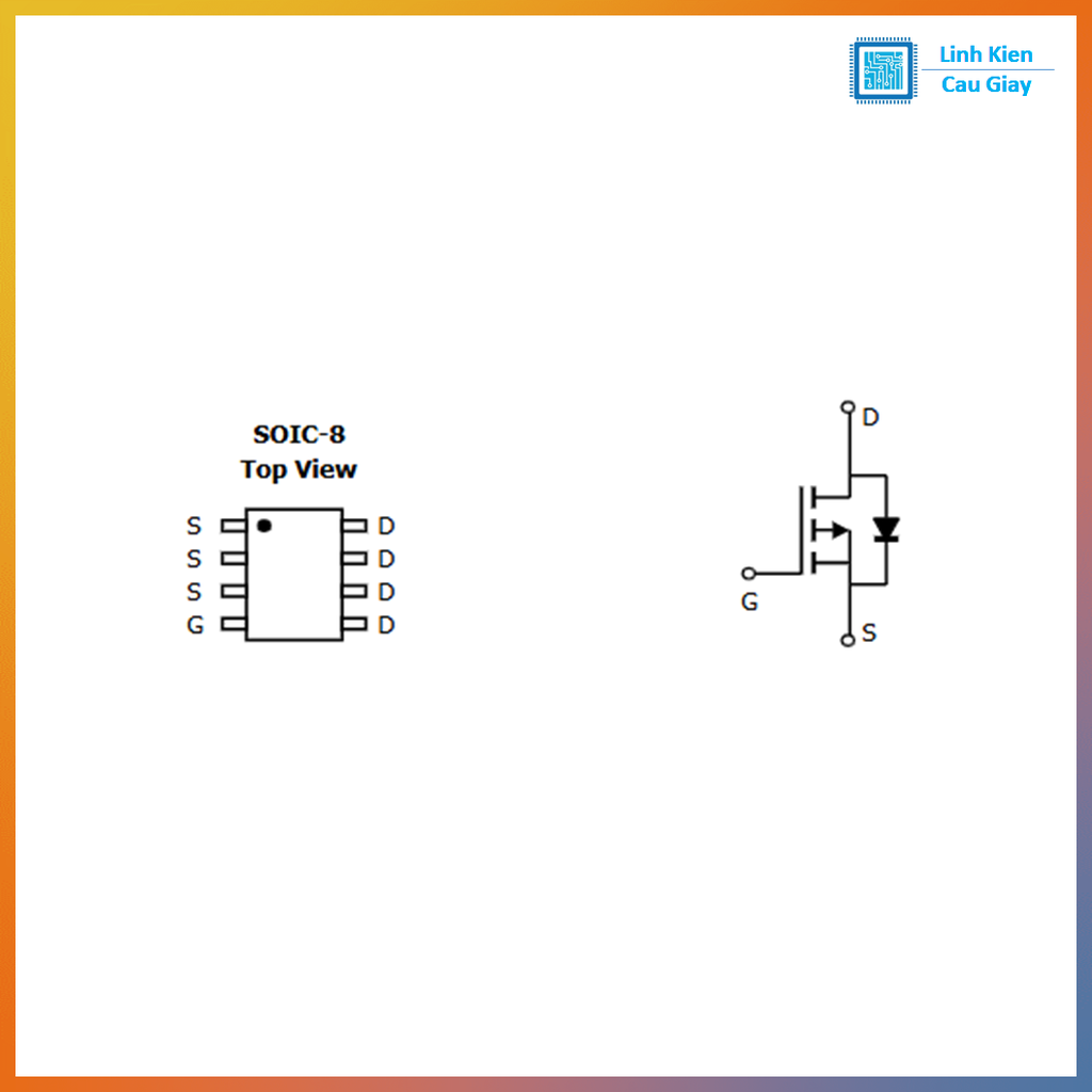 Linh kiện Mosfet AO4409 Chân dán SOP-8