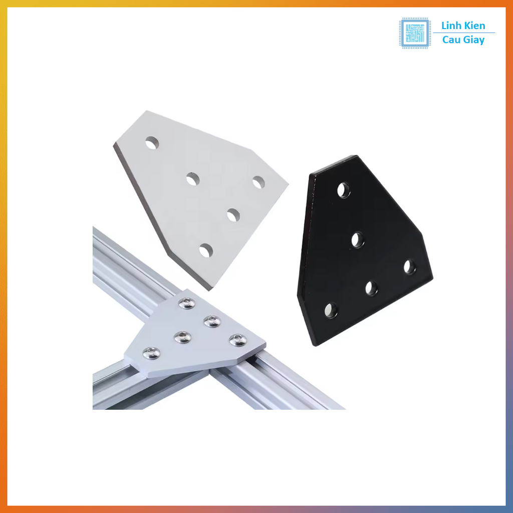 Ke góc T nhôm 2020 đen