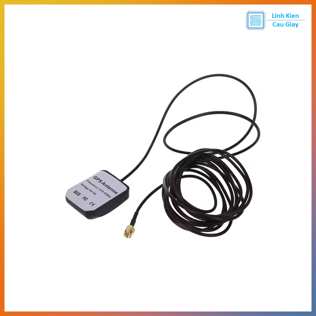 Anten GPS 1575.42Mhz SMA Đực dài 1.5M
