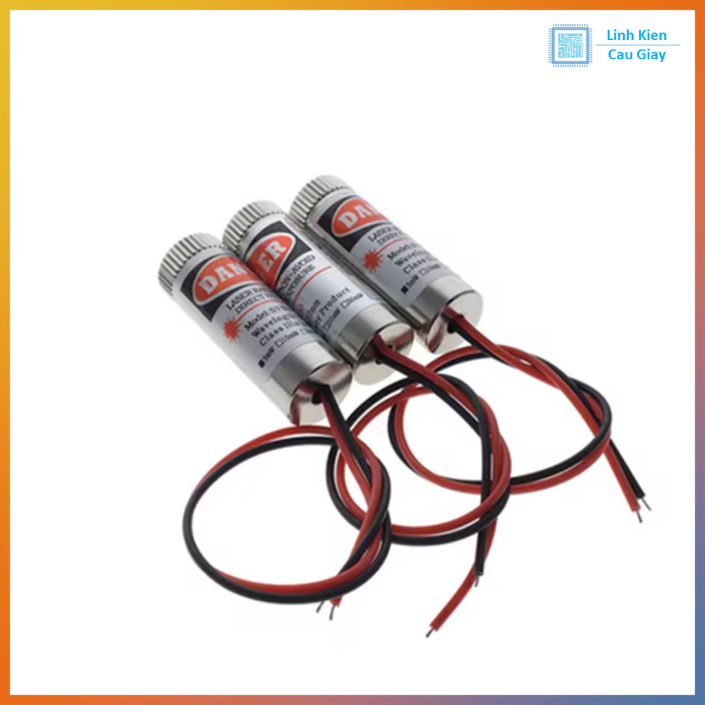 Đầu phát laser 5mW màu đỏ Dấu trừ