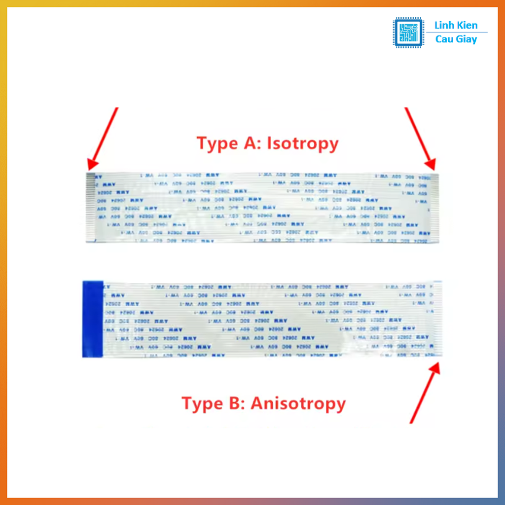 Cáp FFC/FPC 1mm Dài 300mm (Cáp thuận AA)