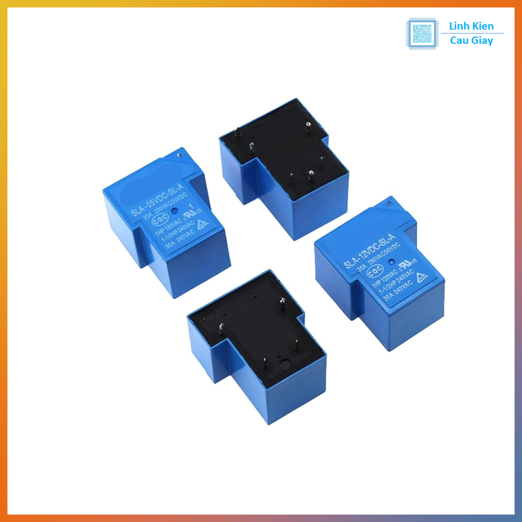 Relay SLA-5V / 12V / 24VDC-SL-A 30A 6 chân