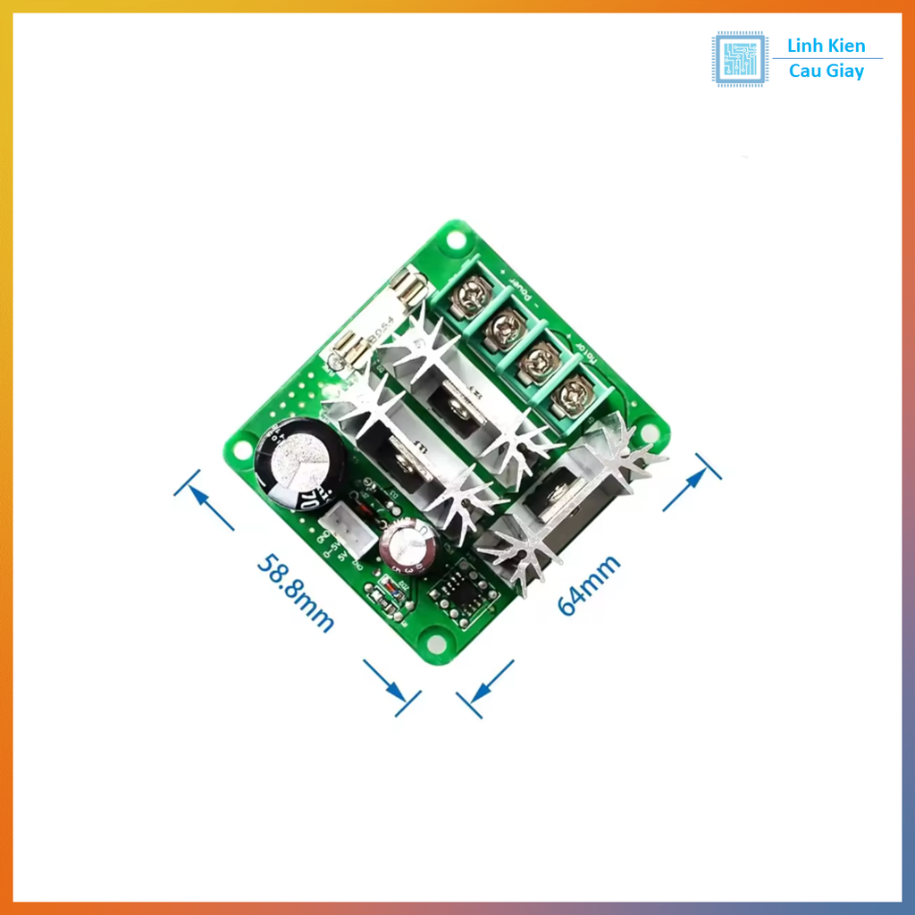 Module điều khiển tốc độ động cơ DC 6–90V 15A 1000W PWM