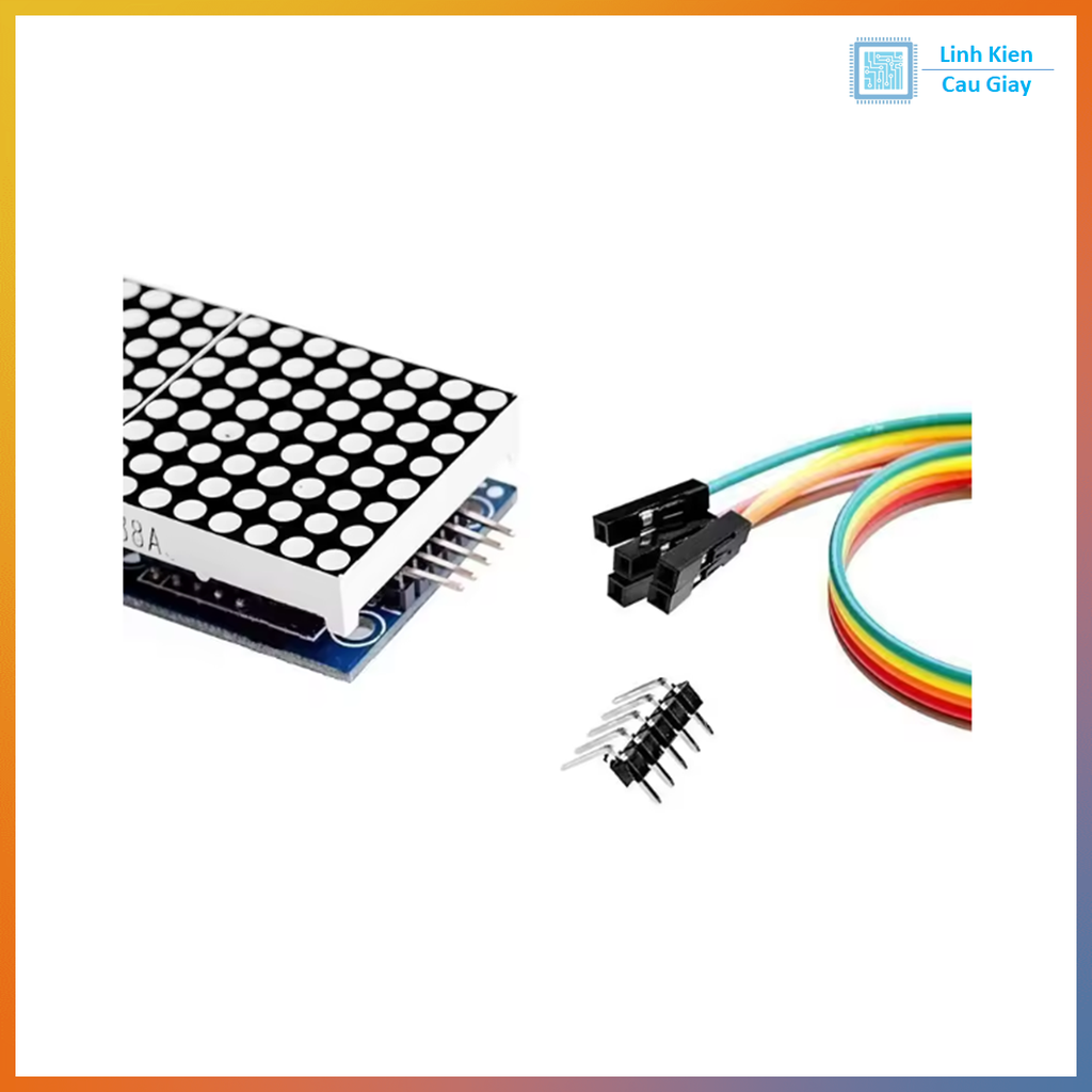 Module Hiển Thị 4 Led Ma Trận MAX7219 1*4 hình chữ nhật