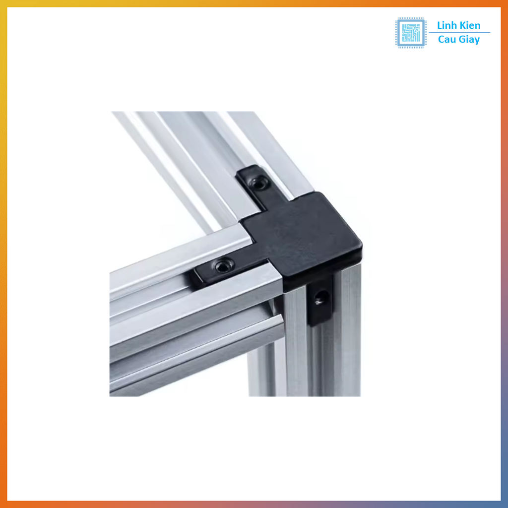 Ke 3 Góc Nhôm Định Hình 2020, 3030, 4040 (Màu đen)