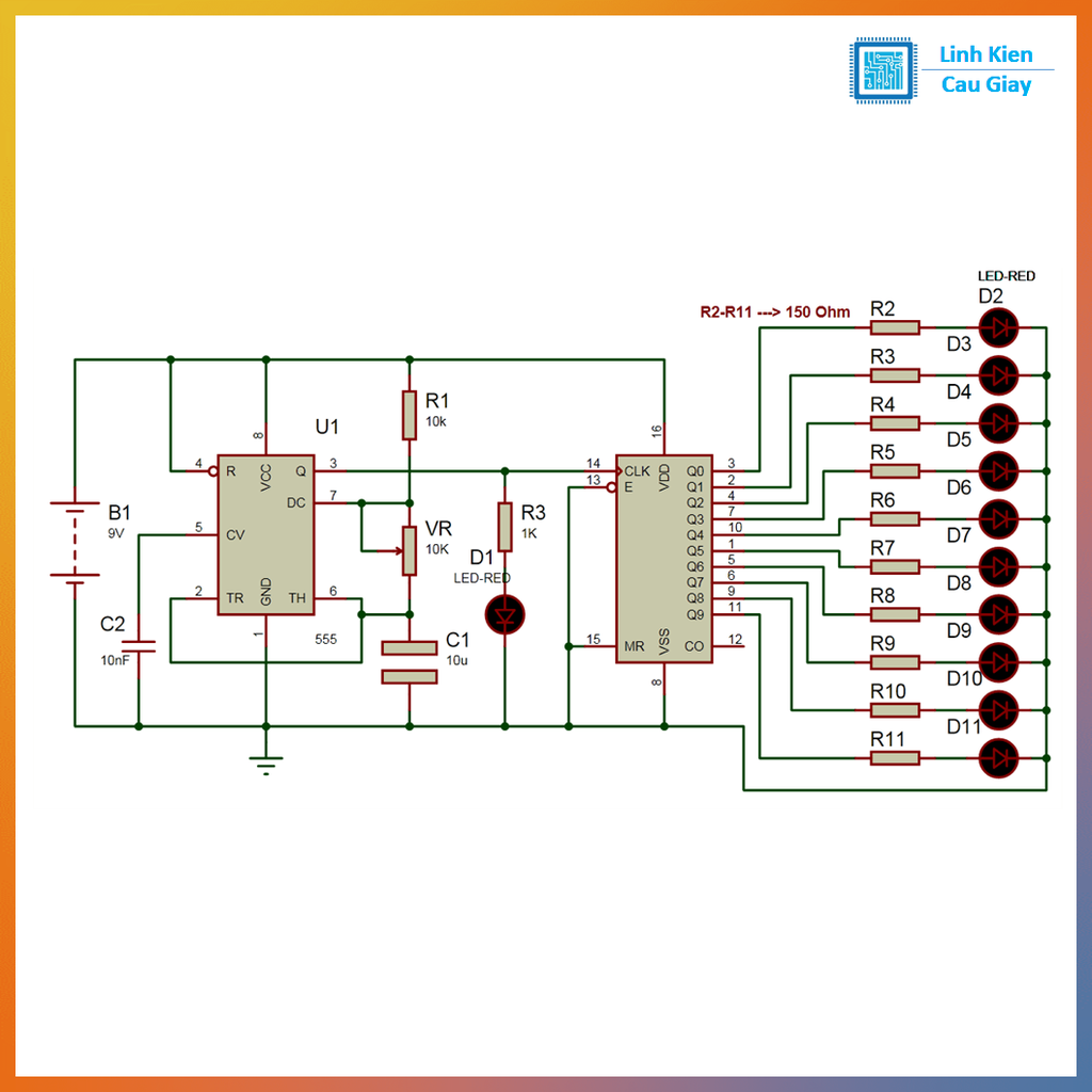 Linh kiện IC CD4017