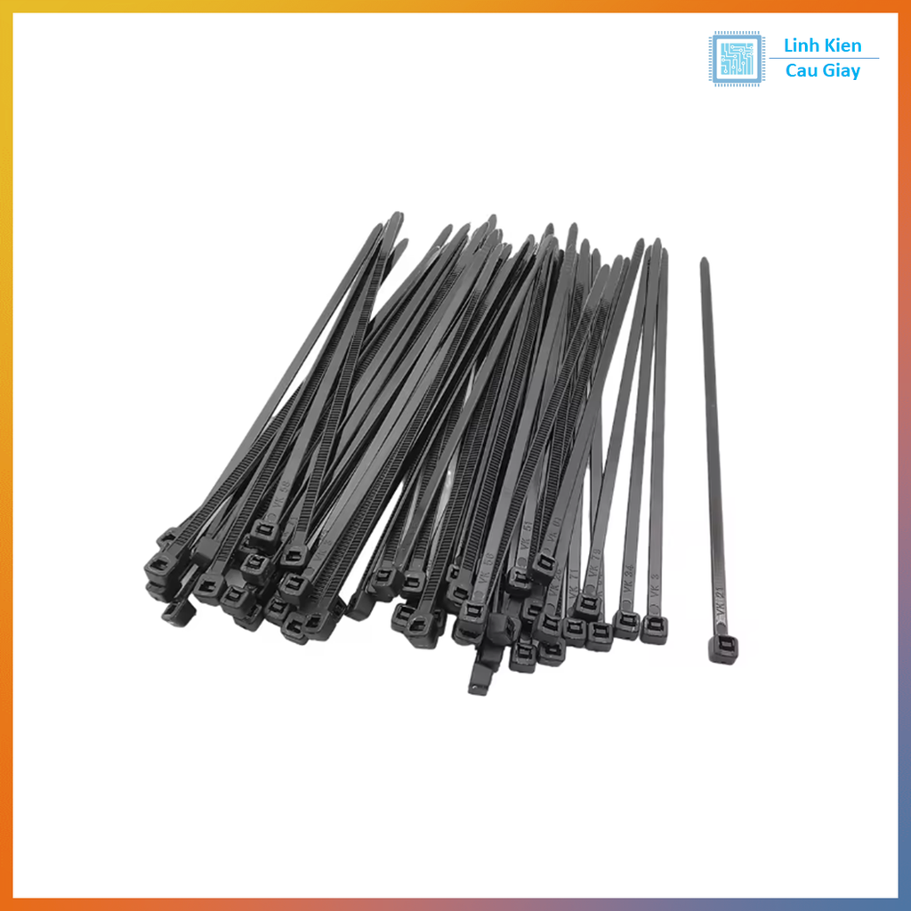 Dây thít màu đen (100 chiếc)