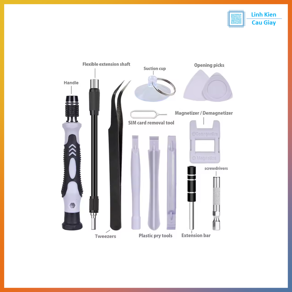 Bộ tua vít đa năng sữa chữa điện thoại, máy tính, laptop chuyên nghiệp 115 chi tiết