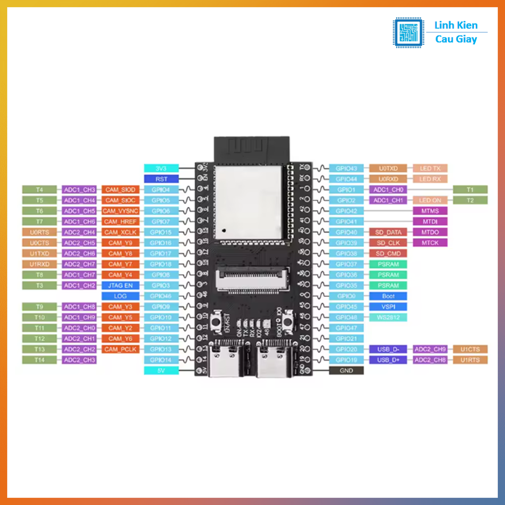 KIT ESP32-S3 N16R8 Camera board OV3660, OV5640