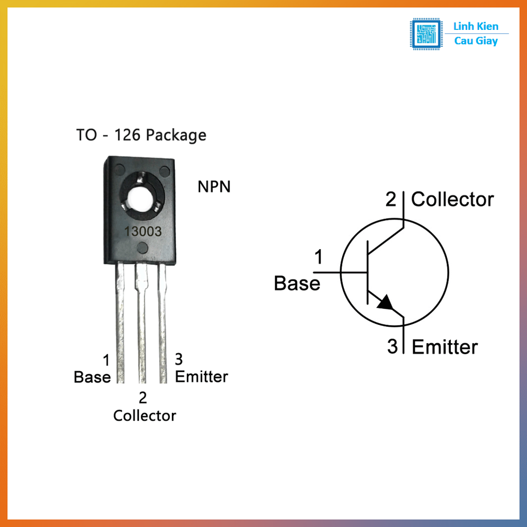 Linh kiện E13003 DIP TO-126 NPN