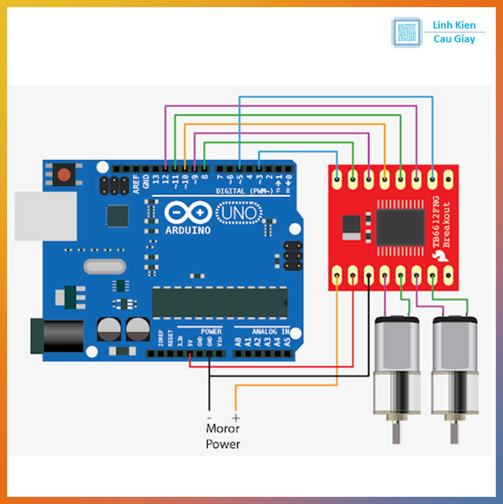 Module Điều Khiển Động Cơ TB6612FNG