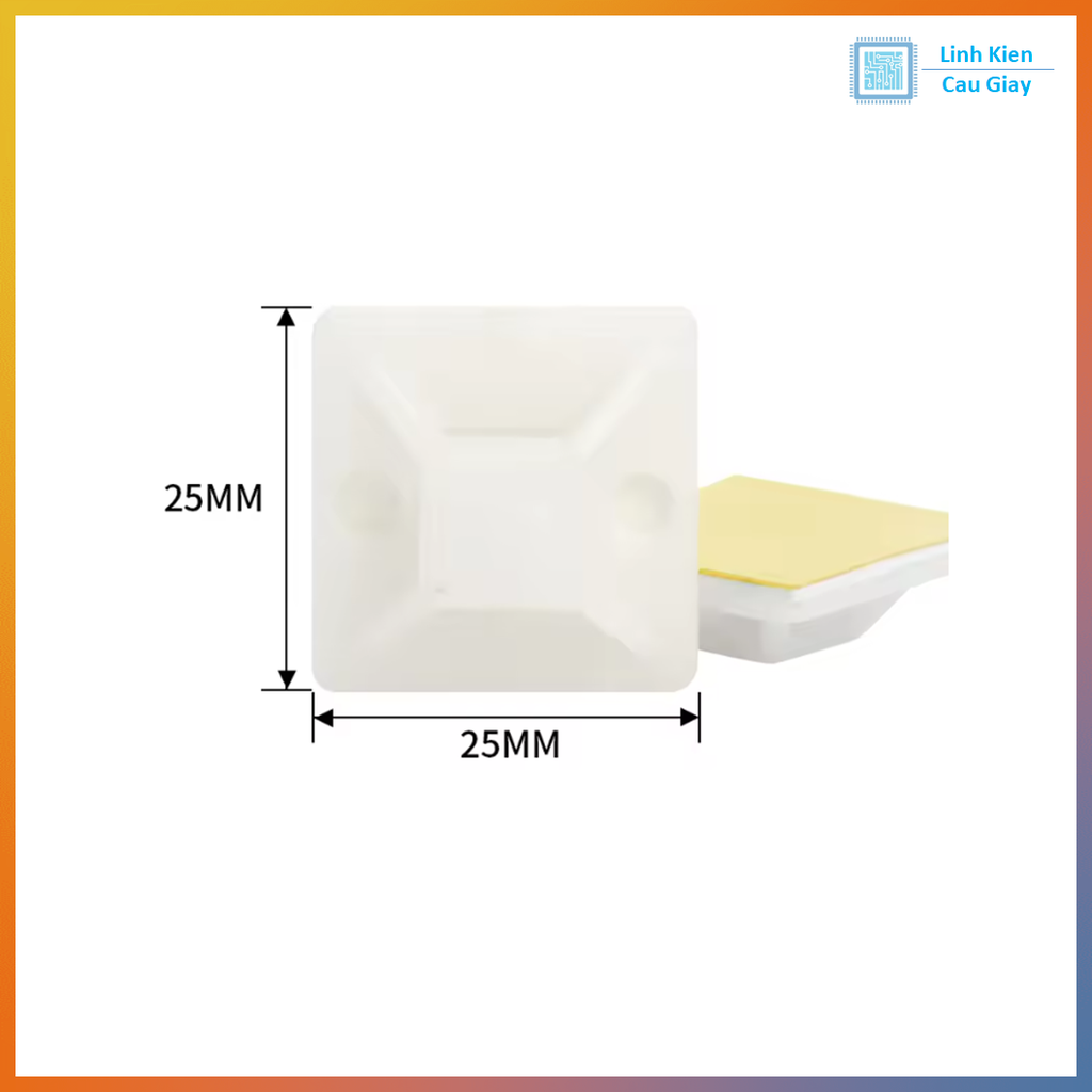 Miếng dán thít dây điện 3M kích thước nhiều loại (Giá 10c)